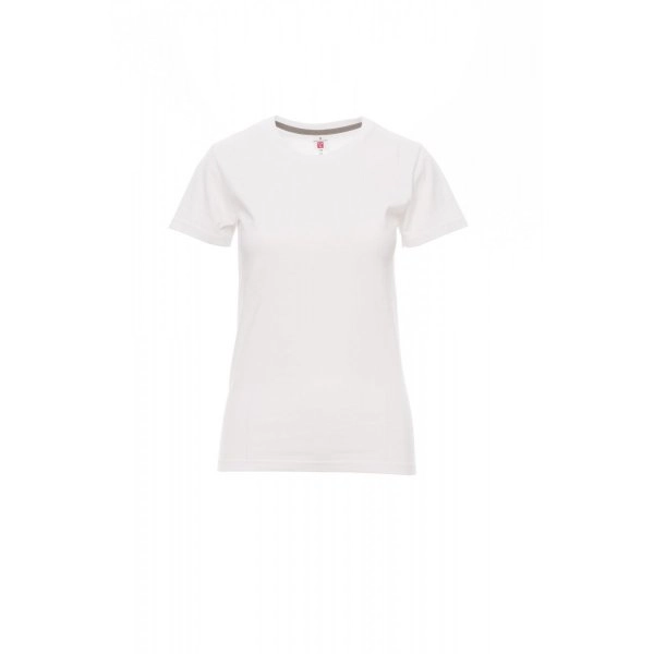 T-shirt girocollo manica corta sfiancata da donna - SUNSET LADY