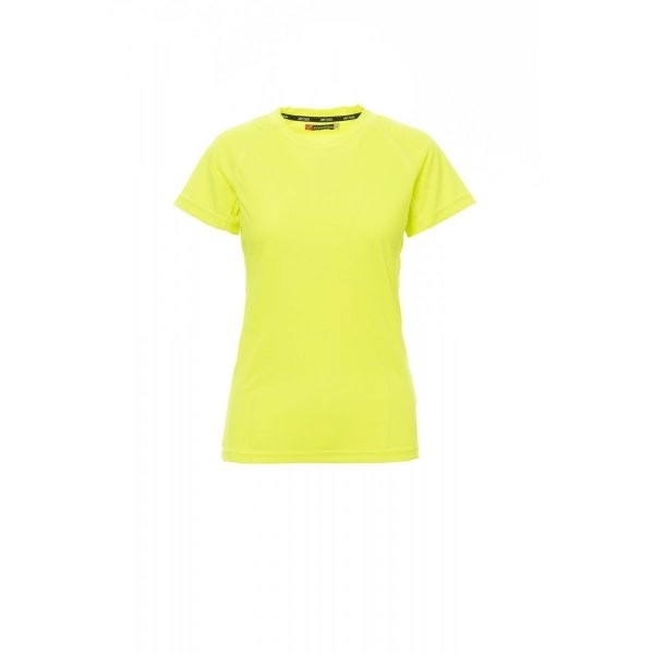 Immagine T-shirt tecnica-sportiva sfiancata da donna con manica raglan - RUNNER LADY
