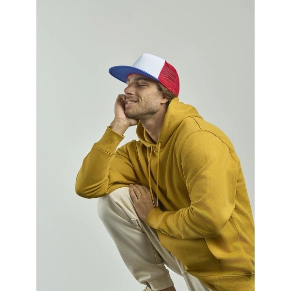 CAPPELLO VISIERA PIATTA 5 PANNELLI MESH POSTERIORE