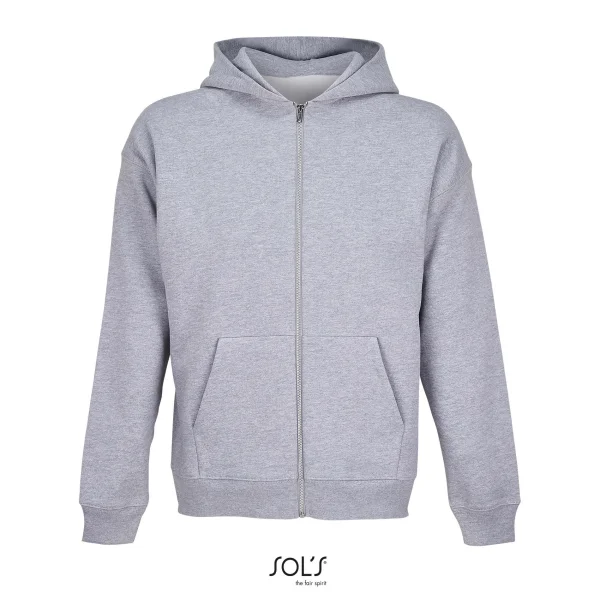 Immagine SOL'S JELO FELPA UNISEX FULL ZIP CON CAPPUCCIO | 80% cot - 20% pol | personalizzata con stampa o ricamo
