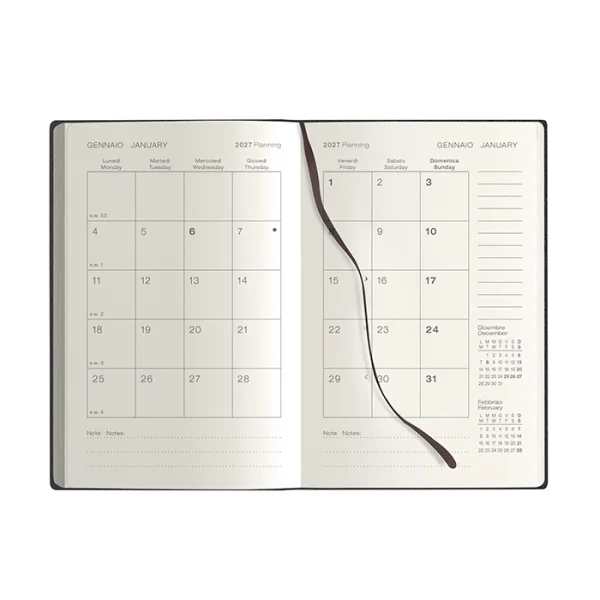 Immagine Agenda giornaliera - modello pb544 (clamus black pocket)