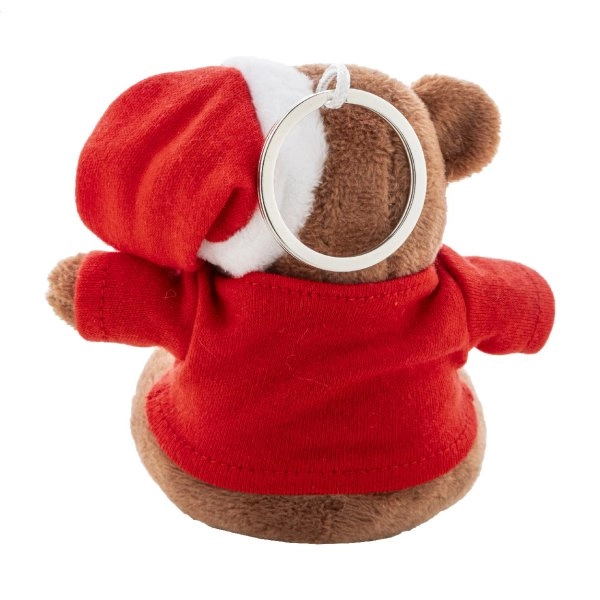 Immagine Julnalle portachiavi natalizio con orsetto in peluche