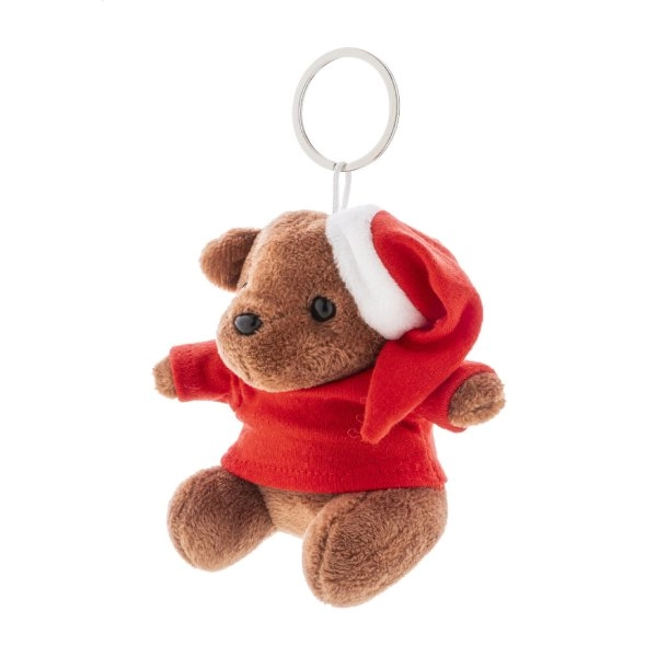 Immagine Julnalle portachiavi natalizio con orsetto in peluche