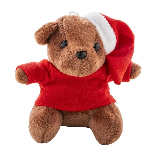 Immagine Julnalle portachiavi natalizio con orsetto in peluche