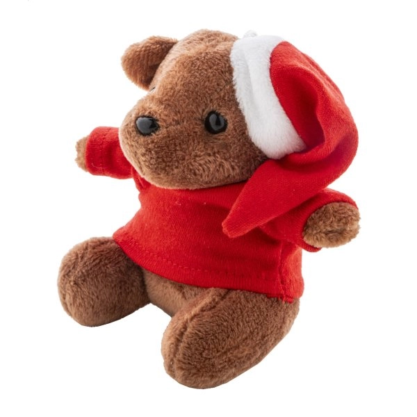 Immagine Julnalle portachiavi natalizio con orsetto in peluche