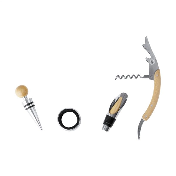 Immagine Kaspar set da vino con scacchi