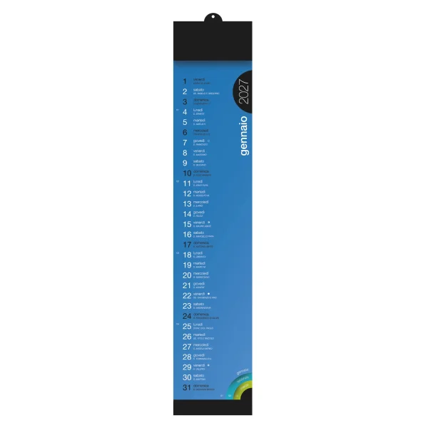 H060 Slim Color Wall - Calendario Silhouette