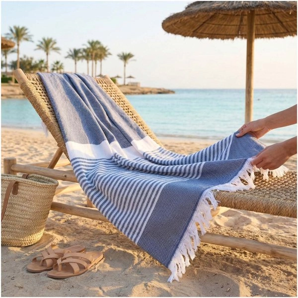 Immagine Telo fouta 100 x 180 cm Citizen Green Seabeach