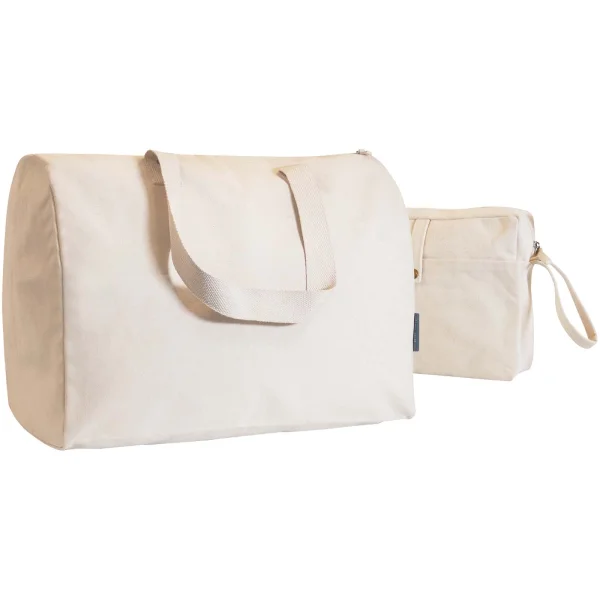 Borsa da viaggio e pochette in cotone biologico Citizen Green Combio