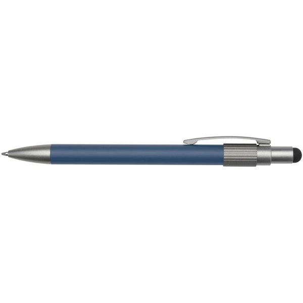 Immagine Penna a sfera in materiale riciclato certificato RCS con stilo e rotella antistress (inchiostro blu) Rill