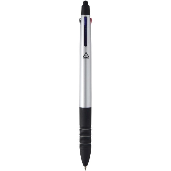 Immagine Penna a sfera in materiale riciclato certificato RCS a 3 inchiostri con stilo Trine