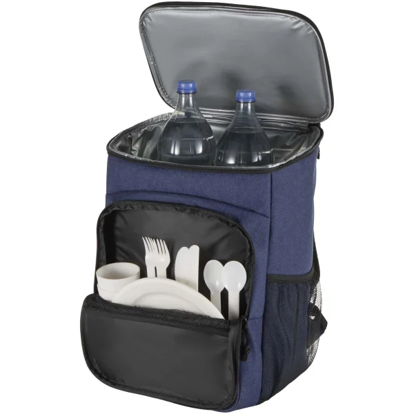 Immagine Zaino termico per picnic in materiale riciclato certificato GRS con set di posate Tundra - 20L