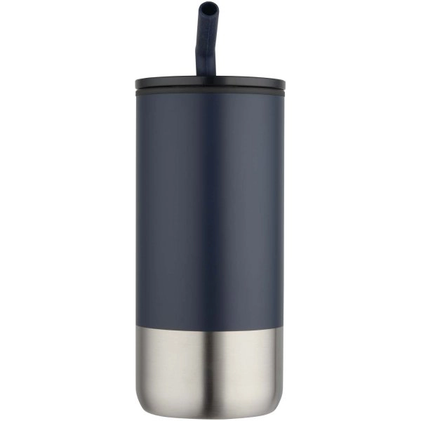 Immagine Bicchiere termico in materiale certificato RCS con cannuccia Grayson da 480 ml