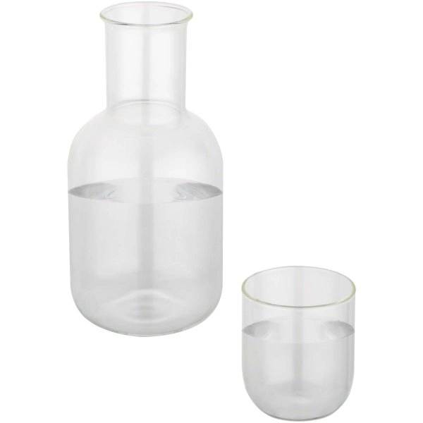 Set di caraffa e bicchieri in vetro con finitura opaca Amelie