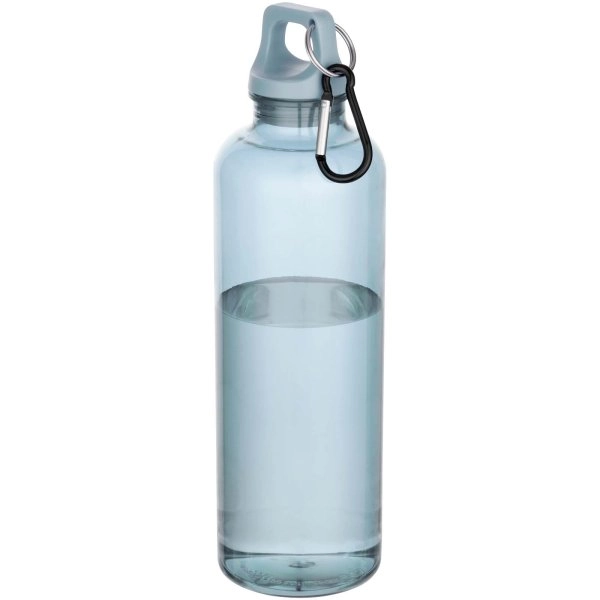 Immagine Borraccia in plastica riciclata certificata RCS da 750 ml con moschettone Oregon