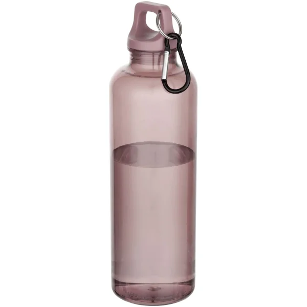Immagine Borraccia in plastica riciclata certificata RCS da 750 ml con moschettone Oregon