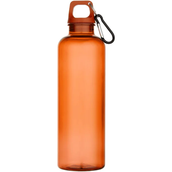 Immagine Borraccia in plastica riciclata certificata RCS da 750 ml con moschettone Oregon