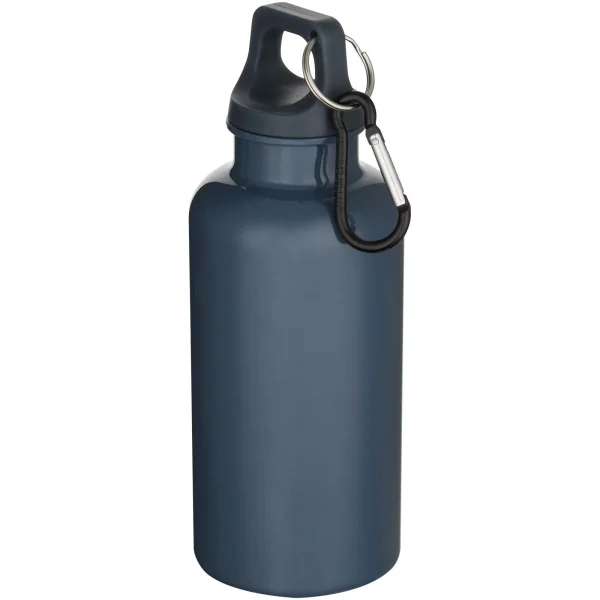 Immagine Borraccia in plastica riciclata RCS in tinta unita da 400 ml con moschettone Oregon 