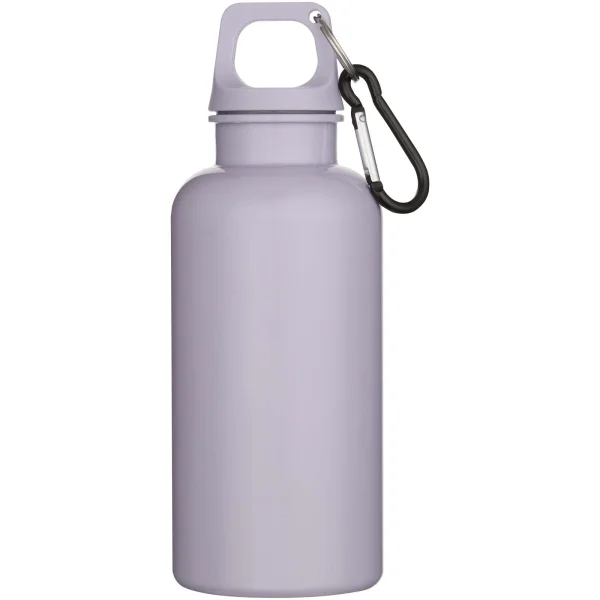 Immagine Borraccia in plastica riciclata RCS in tinta unita da 400 ml con moschettone Oregon 
