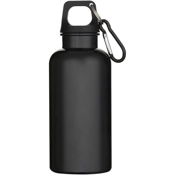 Immagine Borraccia in plastica riciclata RCS in tinta unita da 400 ml con moschettone Oregon 