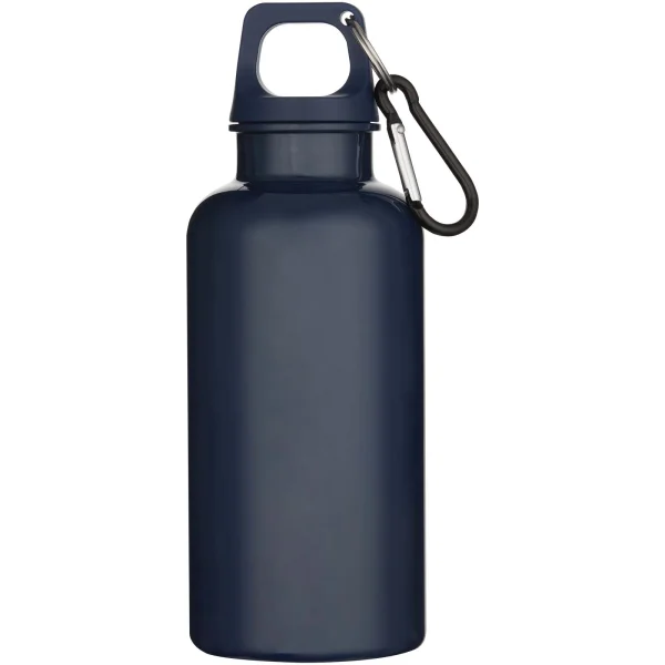 Immagine Borraccia in plastica riciclata RCS in tinta unita da 400 ml con moschettone Oregon 