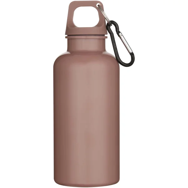 Immagine Borraccia in plastica riciclata RCS in tinta unita da 400 ml con moschettone Oregon 