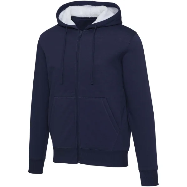 Felpa con cappuccio e zip intera in sherpa da 320 g/m² Natron