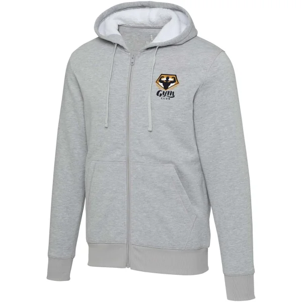 Immagine Felpa con cappuccio e zip intera in sherpa da 320 g/m² Natron