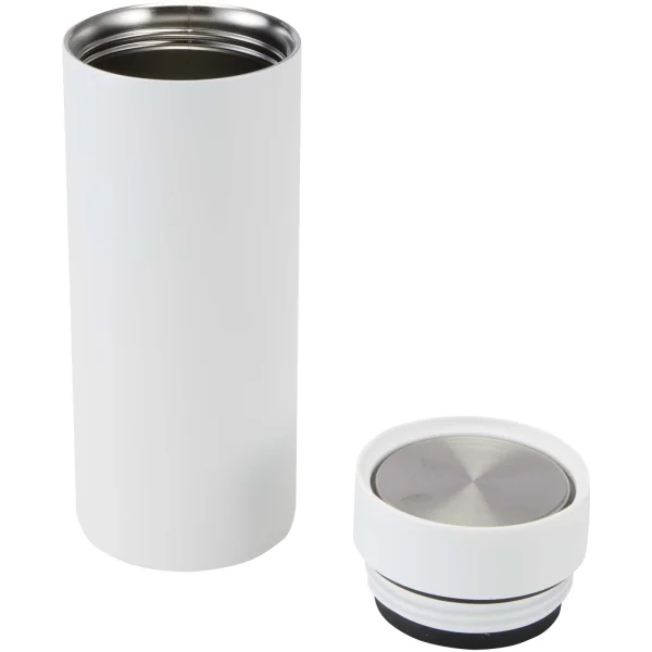 Immagine Borraccia in acciaio inossidabile riciclato certificato RCS a doppia parete da 650 ml con set di coperchi da 3 pezzi Illumina