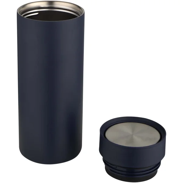 Immagine Borraccia in acciaio inossidabile riciclato certificato RCS a doppia parete da 650 ml con set di coperchi da 3 pezzi Illumina