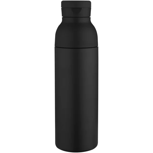 Immagine Borraccia in acciaio inossidabile riciclato certificato RCS a doppia parete da 650 ml con set di coperchi da 3 pezzi Illumina