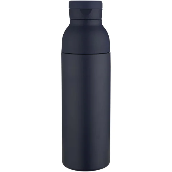 Immagine Borraccia in acciaio inossidabile riciclato certificato RCS a doppia parete da 650 ml con set di coperchi da 3 pezzi Illumina