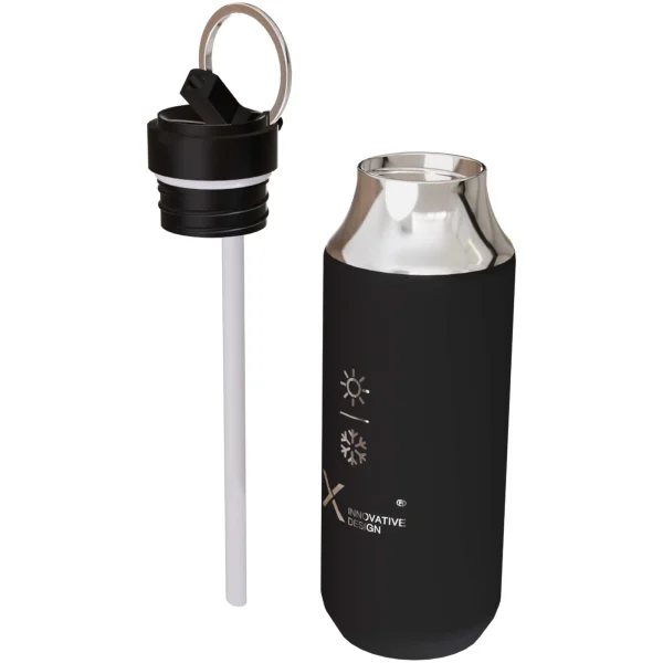 Immagine Borraccia termica in acciaio inossidabile da 500 ml con cannuccia SCX.design D12
