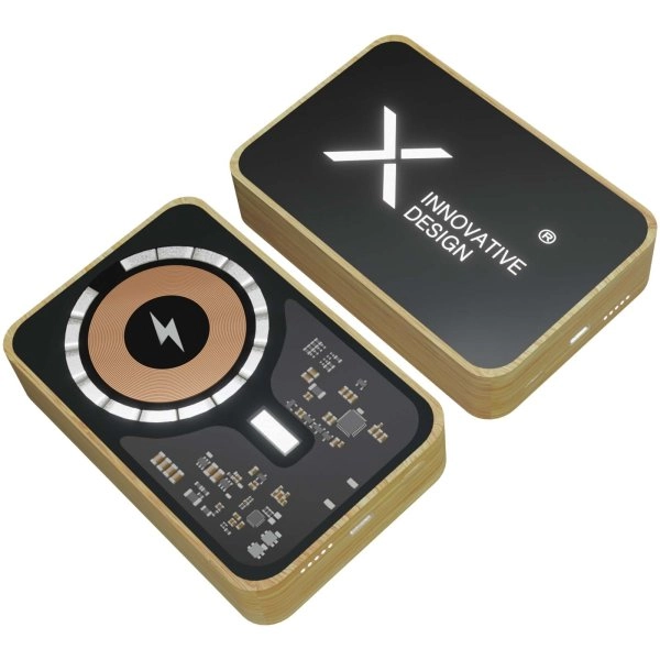 Immagine Power bank in bamboo 10.000 mAh MagSafe SCX.design P27