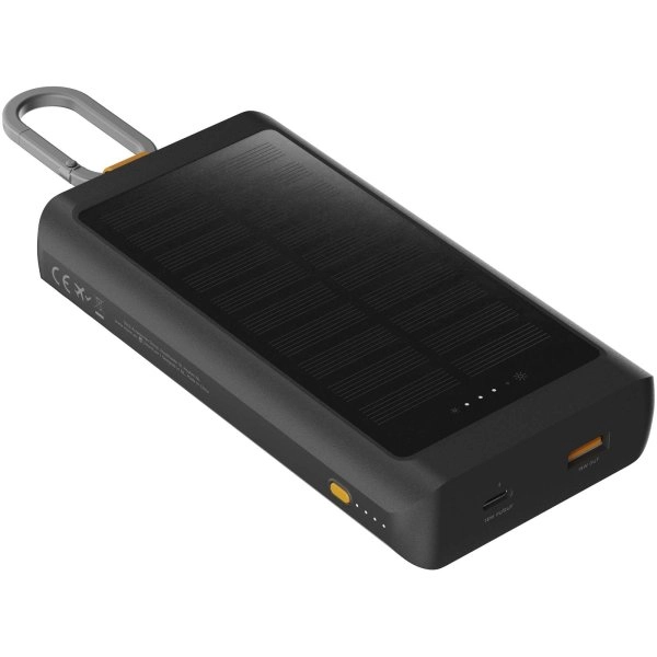 Power bank a energia solare da 10.000 mAh 15 W con luce Xtorm XG2S101 Go2 