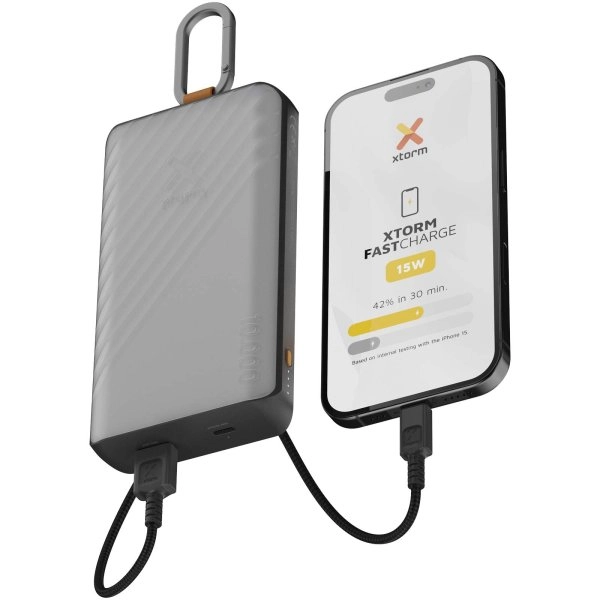 Immagine Power bank a energia solare da 10.000 mAh 15 W con luce Xtorm XG2S101 Go2 