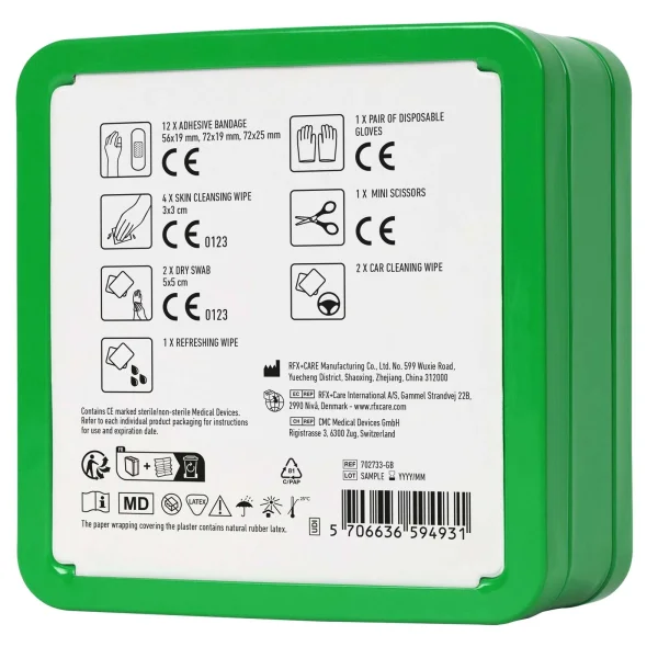 Immagine Kit di primo soccorso in scatola di latta per auto MyKit