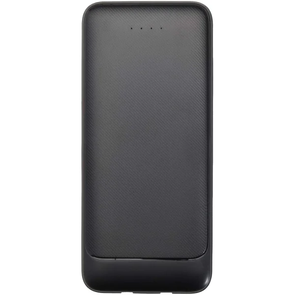 Immagine Power bank da 10.000 mAh e 10 W in plastica riciclata con 2 cavi integrati Adhil
