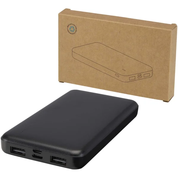 Immagine Power bank da 10.000 mAh e 10 W in plastica riciclata Intan