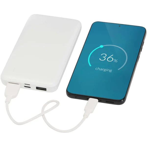 Immagine Power bank da 10.000 mAh e 10 W in plastica riciclata Intan