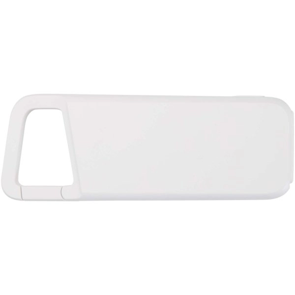 Immagine Power bank impermeabile in plastica riciclata da 5.000 mAh e 12 W con moschettone Alkes