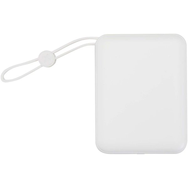 Immagine Power bank per tablet da 10.000 mAh e 35 W con cavo Tipo-C integrato in plastica riciclata Acrux