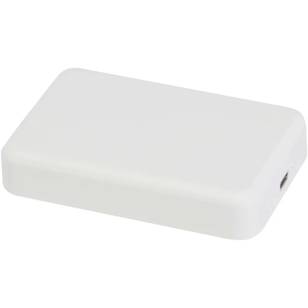 Immagine Power bank magnetico wireless da 10.000 mAh e 15 W con 20 W PD in plastica riciclata Acrab