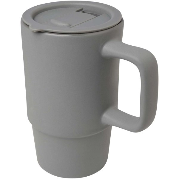 Immagine Tazza in ceramica da 450 ml con coperchio in plastica Carter