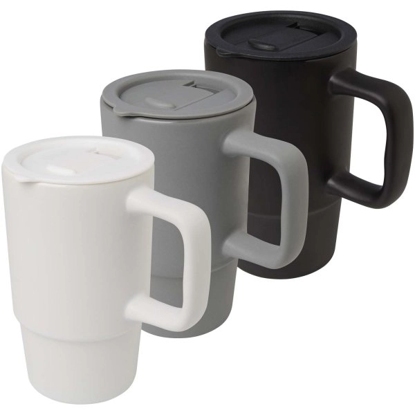 Immagine Tazza in ceramica da 450 ml con coperchio in plastica Carter