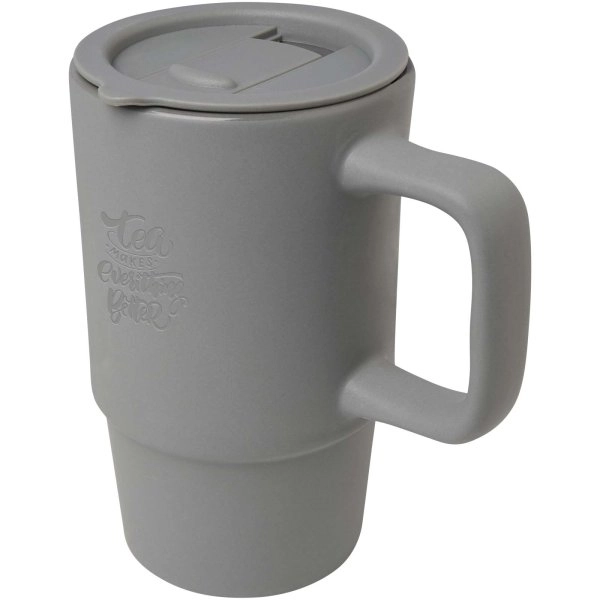 Immagine Tazza in ceramica da 450 ml con coperchio in plastica Carter