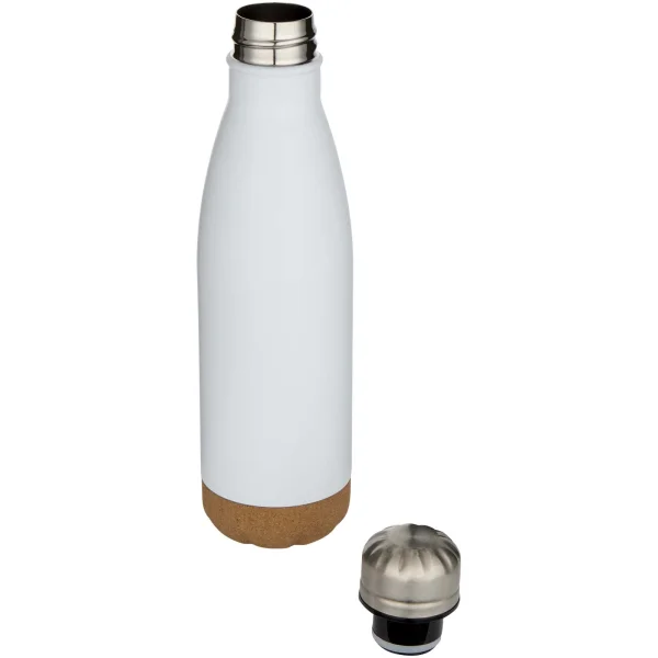 Immagine Borraccia termica in acciaio inossidabile a doppia parete isolamento sottovuoto da 500 ml con dettagli in sughero Cove