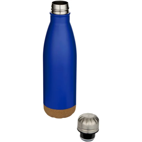 Immagine Borraccia termica in acciaio inossidabile a doppia parete isolamento sottovuoto da 500 ml con dettagli in sughero Cove