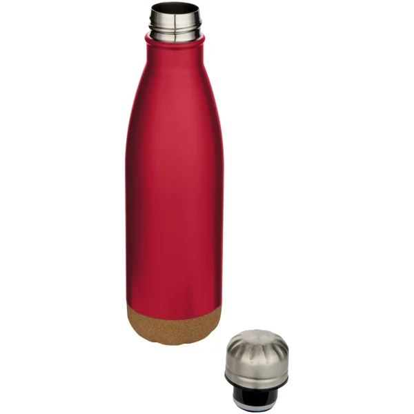 Immagine Borraccia termica in acciaio inossidabile a doppia parete isolamento sottovuoto da 500 ml con dettagli in sughero Cove