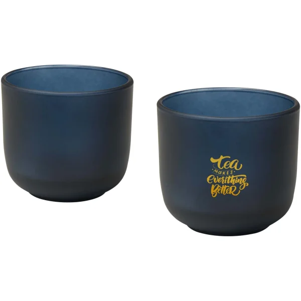 Immagine Set di 2 bicchieri in vetro con finitura opaca da 200 ml Male